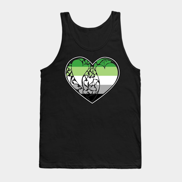 Aromantic LGBT+ Heart Tank Top by aaallsmiles